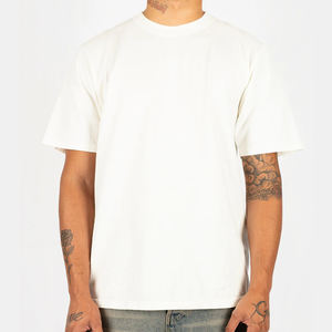 เสื้อยืดคอตตอนหนาพิเศษสำหรับผู้ชาย 220gsm ทรงคลาสสิก คอกลม คุณภาพสูง ผลิตแบบ OEM - Product Image 1