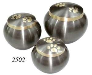 Urna para Mascotas ZHE Paw Print Odyssey con Banda Dorada, Estilo Americano, Diseño Personalizable, para Cremación, Capacidad Personalizada - Product Image 3