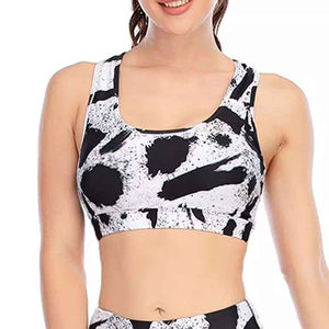 Ensemble de fitness et de yoga sans manches pour filles, vêtements de sport personnalisés en gros, motif uni, vêtements de sport, effet délavé, vêtements de sublimation pour femmes - Product Image 4