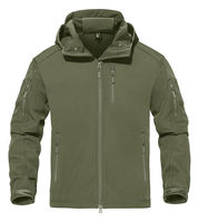 Chaqueta Casual de Invierno para Hombre, con Capucha, Estilo Safari, de Piel de Oveja, Delgada, Transpirable, Impermeable y Resistente al Viento, 100% Poliéster