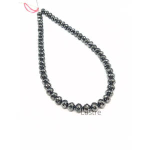 Perles de diamant noir naturel AAA+ 10-12 mm, diamants en vrac pour bijoux personnalisés, cadeau d'anniversaire parfait, collier - Product Image 3
