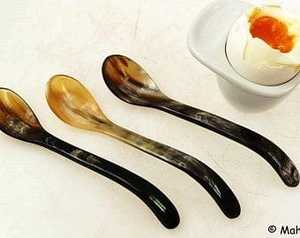 Best Selling Polished Buffalo Horn Flatware Set Home Kitchenware with Animal Style Salad <b>Serving</b> <b>Spoon</b> Manufactured in India - Product Image 4