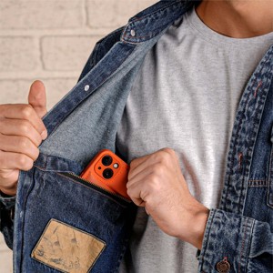 Chaqueta vaquera informal para hombre, chaqueta vaquera cómoda y versátil, perfecta para atuendos informales y actividades al aire libre - Product Image 3