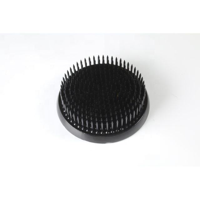 B105 HANAKATSU Black Kenzan Flower Frog Medium Round