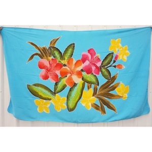 Pareos Hawaianos Pintados a Mano 100% Rayón de Alta Calidad, Ropa de Playa Personalizada al por Mayor, Cubierta para las Islas del Pacífico Asiático HPGU053-01-200 - Product Image 1