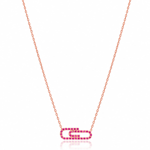 Pendentif minimaliste en pierre de rubis, design trombone, vente en gros, bijoux turcs faits à la main en argent sterling 925 - Product Image 3