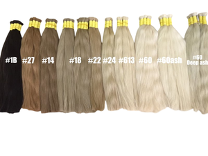 ต่อผมแท้ 100% เวียดนาม แบบเรมี่ สีตามสั่ง ปลายผมสองชั้น น้ำหนัก 100 กรัม/แพ็ค ผมดิบจากเอเชีย ของ Asianslavichair - Product Image 2