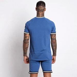 Conjunto de chándal de entrenamiento deportivo de 2 piezas para hombre de verano, estilo jersey, camisetas de manga corta de punto, pantalones cortos para deportes al aire libre, más de 15 tamaños - Product Image 5