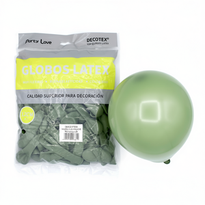 Palloncini in Lattice Party Love 12cm Verde Avocado 100pz Confezione Decorazione - Product Image 2