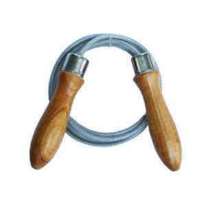 Corde à sauter sans fil de haute qualité à manche en bois, prix de gros, pour la perte de poids, l'entraînement de vitesse et le jeu des enfants - Product Image 5