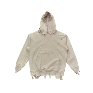 Sudaderas Extra Grandes Personalizadas con Lavado Ácido y Estilo Desgastado para Hombre, Sudaderas con Capucha de Manga Larga para Hombre, 100% Algodón Felpa - Product Image 1