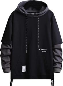 Sweat à capuche respirant tendance pour l'hiver, confort extrême, tissu polaire polyester/coton, broderie perlée, impression numérique, streetwear - Product Image 5