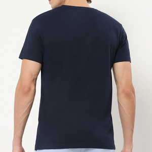 T-shirt d'été à manches courtes et col rond en coton 100% pour hommes, couleurs personnalisées et logo coupe régulière - Product Image 2