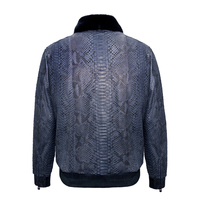 Jaket Bomber Kulit Unisex, Jaket Penerbang Kulit Sapi Bertekstur, Manset Bergaris, Kain Kanvas Anti Air, Pakaian Luar Musim Dingin, Custom OEM