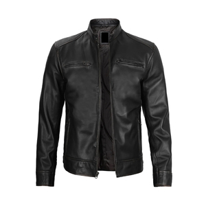 Vestes en cuir de buffle pour hommes entièrement personnalisées en cuir de vachette véritable fabriquées à Sialkot, au Pakistan - Product Image 3
