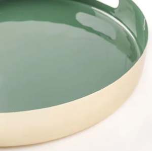 เครื่องใช้บนโต๊ะอาหารถาดไม้วอลนัทตกแต่งร้านอาหารของโรงแรมถาดกลม - Product Image 6