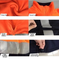 Combinaison de travail pour hommes en coton respirant haute visibilité classe 3, réfléchissante, pour travaux routiers et de construction, sur mesure