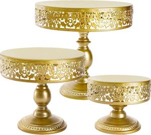 Soporte de pastel de aluminio moderno hecho a mano elegante y duradero para decoración del hogar y panaderías hecho en La India - Product Image 1