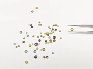 Cabujón facetado multicolor, corte de Rosa Natural, Diamante Suelto, piedra de corte de diamante de alta calidad, piedra Natural - Product Image 4