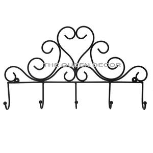 Porte-manteau mural décoratif en acier inoxydable de conception tendance, finition or rose antique, utilisé pour suspendre les serviettes et les vêtements - Product Image 5