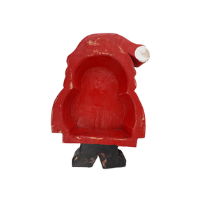 Tazón de masa de Papá Noel de madera de acacia de estilo rústico de alta calidad, tazón decorativo para portavelas, venta al por mayor de Vietnam - Product Image 1