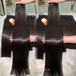 Extensiones de cabello humano crudo sin procesar de alta calidad Paquete de proveedor vietnamita de grado virgen y Remy negro natural - Product Image 4