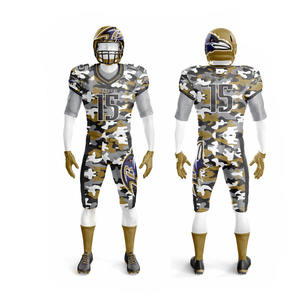 Équipe classique maillot de Football américain uniforme Logos personnalisables noms surdimensionné coupe décontractée doux respirant tenue décontracté haut XL - Product Image 1