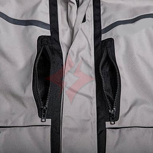 Chaqueta de moto de transición para hombre, chaqueta de montar impermeable para todas las estaciones, forro térmico extraíble, protección blindada CE reflectante - Product Image 4