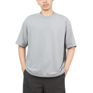 Camiseta de algodón de gran tamaño de 280Gsm, diseño gráfico personalizado, ropa de calle con hombros caídos, patrón 3D para Polo, estilo sólido - Product Image 1