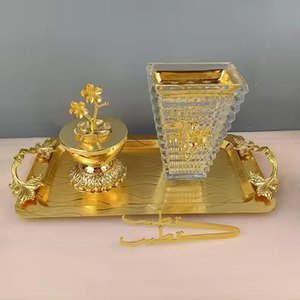 เครื่องเผาธูปคาร์บอนสองชั้นสำหรับเป็นของขวัญวันของหวานโต๊ะขนมมุสลิม - Product Image 1