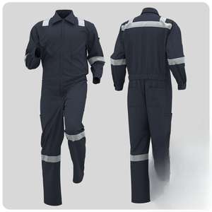 Vêtements de travail classiques pour hommes Combinaison de travail certifiée EN à séchage rapide en coton pour chantier de construction extérieur et utilisation en usine - Product Image 3