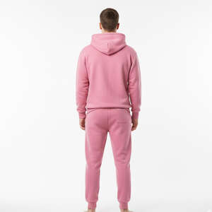 Ensemble de survêtement pour homme à capuche en molleton doux, style haut de gamme, hiver, uni, sur mesure, décontracté - Product Image 2