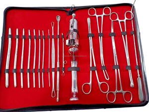 Kit de Instrumentos Quirúrgicos Básicos de Ginecología DNC para Uso en Hospitales y Clínicas, Dilatadores Hegar, Espéculos Vaginales, Pinzas Uterinas, Catéter - Product Image 4