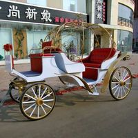 Charrette à Chevaux Royale Élégante à Quatre Roues Entièrement Couverte et Détachable, Couleur et Taille Personnalisables, Prix d'Usine en Gros, Toronto