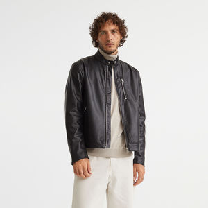 Veste en cuir pour homme de haute qualité de meilleur fournisseur de différentes tailles vente directe d'usine Veste en cuir pour homme - Product Image 4