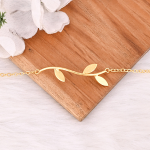 Pulsera de Eslabones de Latón Chapado en Oro, Joyería Moderna de Diseño Simple, Personalizable para Mujer, Regalos de Aniversario - Product Image 2