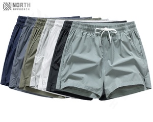 Pantalones Cortos de Algodón para Hombre, Talla Grande, Resistentes al Viento, Transpirables, Cintura Elástica, Logotipo Personalizado OEM, Ropa Casual de Verano para Playa - Product Image 1