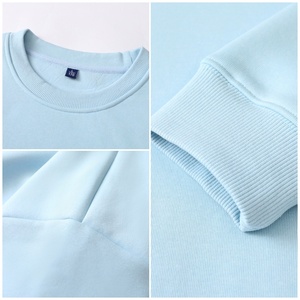 เสื้อสเวตเชิ้ตคอกลมผ้าเทอร์รี่เนื้อหนักสีเบจ 400 กรัม ทรงโอเวอร์ไซส์ สไตล์ลำลอง พิมพ์ลายดิจิทัลแบบยาว ดีไซน์เรียบง่าย ผ้าถัก - Product Image 6