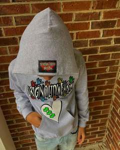 Custom Pullover Heavyweight Cotton Washed Hoodie Unisex French Terry Oversized Vintage Distressed Hoodies - Product Image 3