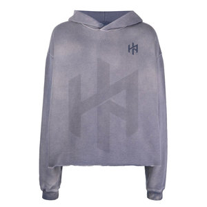 High Quality Street Wear <b>Men</b> Acid Wash Solid 100% Cotton Winter Hoodies <b>Pullover</b> - Product Image 1