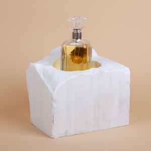 Support de bouteille de vin en marbre, portable, soufflé à la main, lavable au lave-vaisselle, accessoires de décoration de luxe, the Craft Exim - Product Image 1