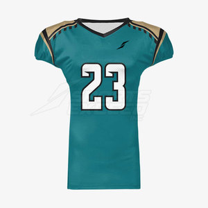 Jersey de Fútbol Americano Personalizado de Alta Calidad, Ligero, Transpirable, de Secado Rápido, Mangas Cortas, Largo Regular, Estampado - Product Image 1