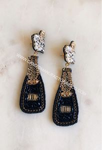 ต่างหูลูกปัดรูปดาวจาก Astros ทำด้วยมือเป็นแรงบันดาลใจให้ต่างหูลูกปัดสีส้มสีเหลืองสำหรับสตรีต่างหูโลโก้ทีม Gameday - Product Image 5