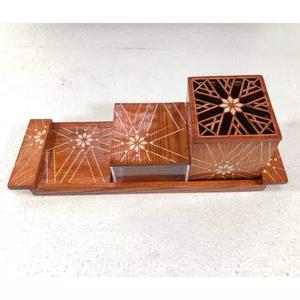 Bandeja de servicio de estilo marroquí y juego de tarros acrílicos, bandeja de servicio de restaurante de hotel en casa, tarros y bandeja de almacenamiento de último diseño marroquí - Product Image 3