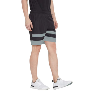 Shorts unisexes mi-taille respirants à séchage rapide en tricot Spandex/Coton avec cordon de serrage et imprimé numérique pour la gym/le yoga - Product Image 6