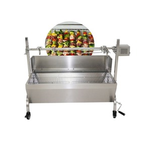 NOUVEAU GRILL À CHICKEN SHAWARMA ÉLECTRIQUE/GAZ COMMERCIAL DE HAUTE QUALITÉ EN ACIER INOXYDABLE, À ROTATION AUTOMATIQUE POUR RESTAURANT - Product Image 2