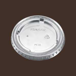 ฝาปิดแบบแบน ProTakeOut สำหรับถ้วยแบ่งส่วน ขนาด 3.25 ออนซ์ 4 ออนซ์ และ 5.5 ออนซ์  วัสดุพลาสติก PET บรรจุ 2500 ชิ้น (100/25) ใส ปิดสนิท - Product Image 1