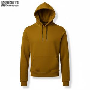 Sweat à capuche personnalisé brodé en fourrure épaisse pour hommes impression bouffante anti-rétrécissement odm pour sweats à capuche d'hiver pour hommes - Product Image 1