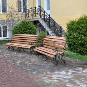 Banc d'extérieur moderne en métal de qualité supérieure avec une utilisation durable en extérieur et un confort intérieur pour les cafés - Product Image 3