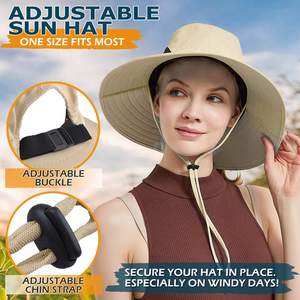 Venta caliente de las mejores tendencias Hombres y mujeres Sombrero de pescador de color sólido Sombreros de protección solar para la venta Calidad de caza - Product Image 5